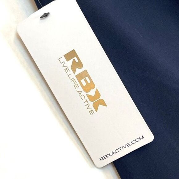 NWT RBX Active Leggings Women's Small Blue Capri Flat Front Stretch High-Rise - Picture 4 of 14